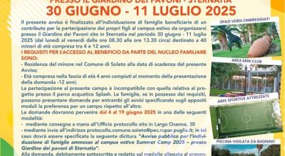 AVVISO PUBBLICO per l’acquisizione delle iscrizioni al progetto presso il c...