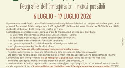 AVVISO PUBBLICO per l’acquisizione delle iscrizioni al Campus estivo Est...