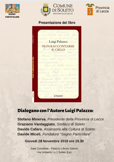 Presentazione del libro  Non raccontarmi il cielo