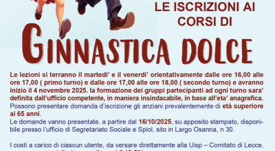 Corsi di ginnastica dolce
