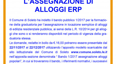 Bando di concorso per l'assegnazione di alloggi di edilizia residenziale pubb...