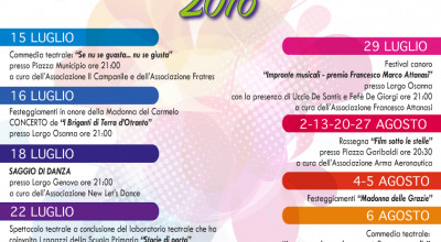 PROGRAMMA ESTIVO EVENTI