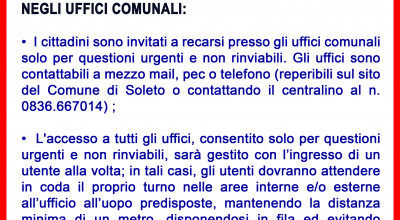 Emergenza Coronavirus: modalità di accesso agli uffici comunali 