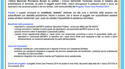 HOME CARE PREMIUM 2014 Progetto di Assistenza Domiciliare in favore di utenti...