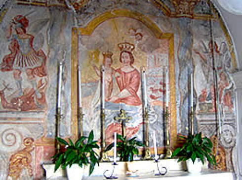 Affresco Madonna di Leuca Affresco Madonna di Leuca