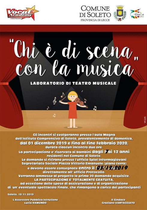 Progetto di teatro musicale Chi è di scena con la musica